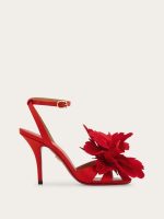 Ferragamo Flower embellished high heel sandal - Image 6